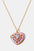 Rhinestone Decor Heart Box Pendant Necklace