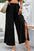 Wide Leg Button Detail Pants