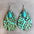 Artificial Turquoise Teardrop Earrings