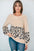 Leopard Print Long-Sleeved Sweater