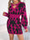 Round Neck Cutout Long Sleeve Mini Sweater Dress