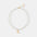 Pearl Titanium Steel Moon Shape Pendant Necklace