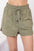 VERY J Drawstring Elastic Waist Linen Shorts