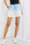 Zenana High Waisted Dip Dye Shorts in Blue