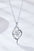 Platinum-Plated 1 Carat Moissanite Pendant Necklace