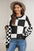 Plaid Round Neck Sweater