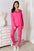 Soft V-Neck Long Sleeve Lounge Set