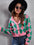 Geometric Button Up Cardigan