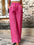 Tied High Waist Wide Leg Pants with Pockets