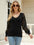 Lace Sleeve V-Neck Sweater