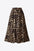 Leopard Elastic Waist Midi Skirt