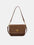 PU Leather Suede Twist-Lock Shoulder Bag