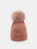 Thermal Knit Hat with Pompom