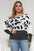 Leopard Round Neck Long Sleeve Sweater