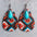 Artificial Turquoise Geometric Teardrop Earrings