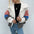 Color Block Collared Jacket