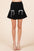 GeeGee 2-Bow Pleated Mini Skirt