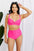 Marina West Pink Twist High-Rise Bikini