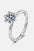 Glistening Elegance: 1 Carat Moissanite Twisted Ring