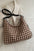 Plaid Adjustable Strap Handbag