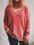 Notched Long Sleeve Sweater