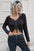 Chic Drawstring V-Neck Knit Top