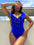 Ruffled Backless One-Piece Swimsuit