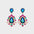 Teardrop Shape Rhinestone Alloy Dangle Earrings