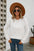 Dropped Shoulder Fuzzy Sweater