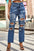 High Waist Distressed Jeans