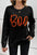 BOO Round Neck Long Sleeve Sweater