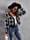 Geometric Button Up Cardigan
