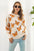 Butterfly Pattern Round Neck Sweater