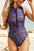 Half Zip Hooded One-Piece Swimwear