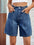 High Waist Denim Shorts with Pockets