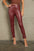 PU High Waist Straight Pants