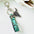 Rhinestone Bull Keychain