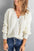 Lace Trim Rib-Knit Sweater