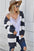 Contrast Stripes Open Front Long Sleeve Cardigan