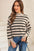 Striped Slit Sweater