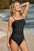 Spaghetti Strap One-Piece Swimwear