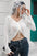 Chic Drawstring V-Neck Knit Top