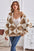 Geometric Lantern Sleeve Cardigan