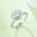 Blooming Brilliance: 1 Carat Moissanite Sterling Silver Floral Ring