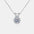 1 Carat Moissanite Rabbit Ears Shape Pendant Necklace