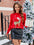 Sequin Reindeer Graphic Sweater