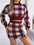 Plaid Round Neck Top and Skirt Sweater Set