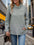 Pocketed Turtleneck Long Sleeve Sweatshirt