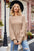 Ribbed Lantern Sleeve Sweater