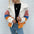 Color Block Collared Jacket